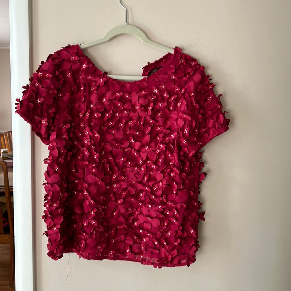 Flower Anthropologie top. New with tags.